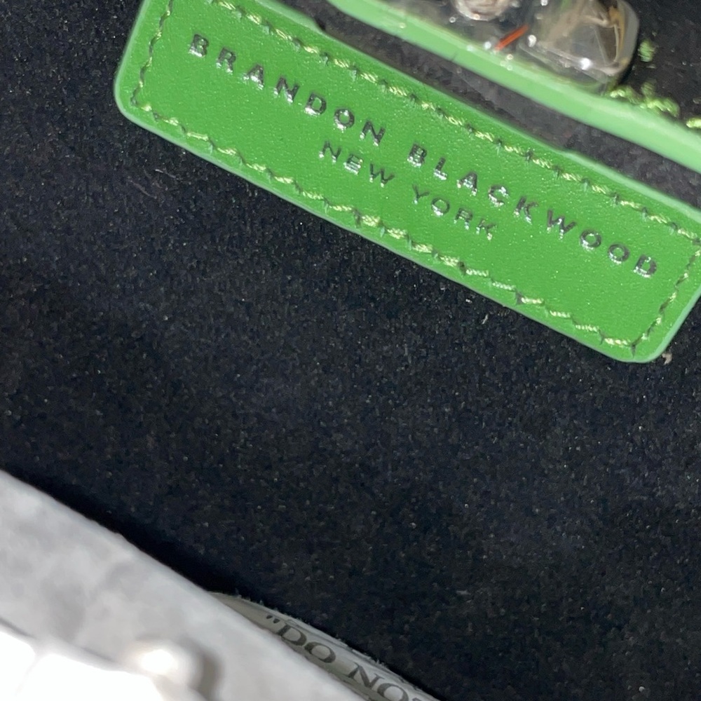 Brandon Blackwood Mini Kendrick Trunk- Black & Green Cowprint Ponyhair - Picture 8 of 9